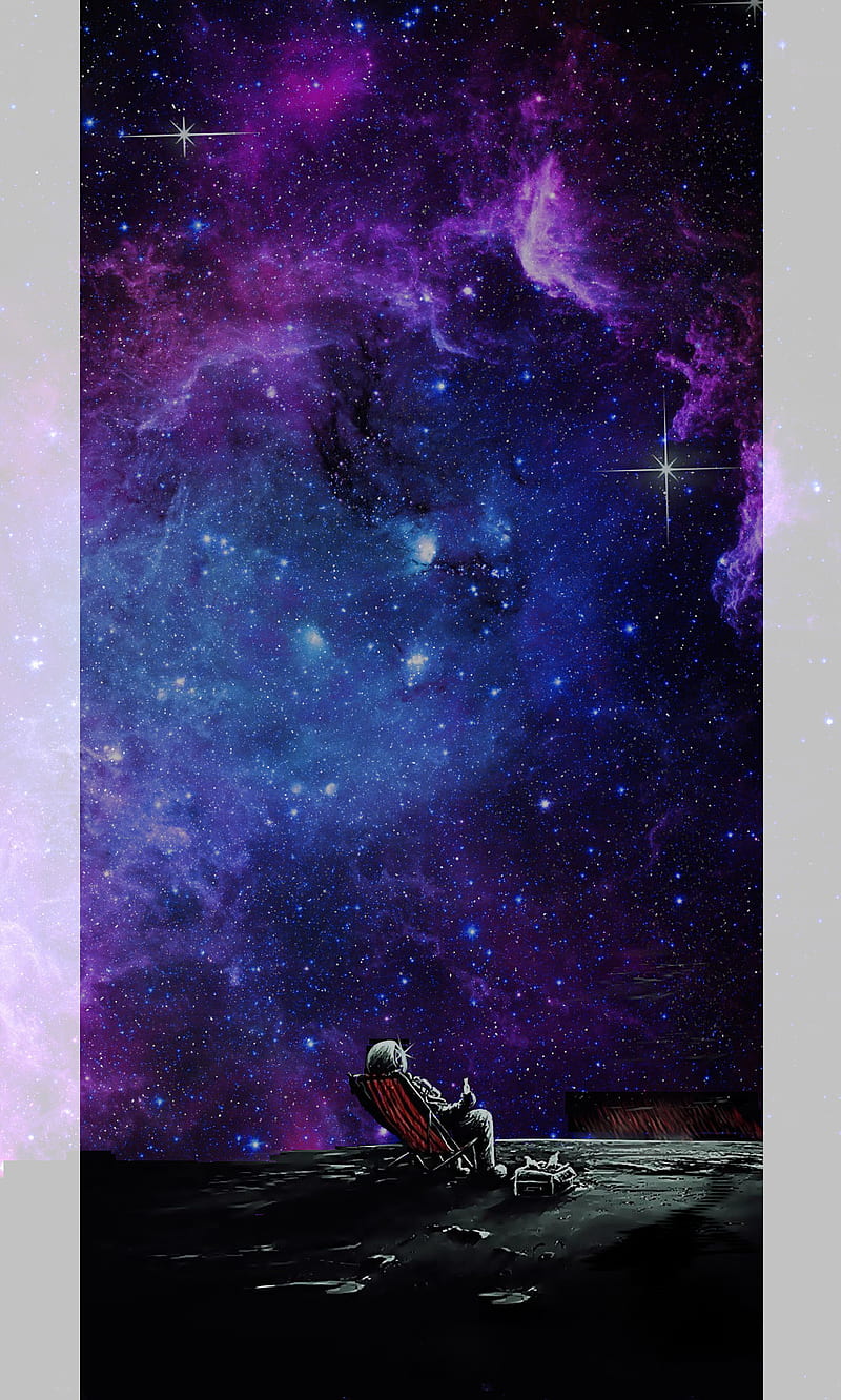 Spaceman , man, space galaxy, HD phone wallpaper