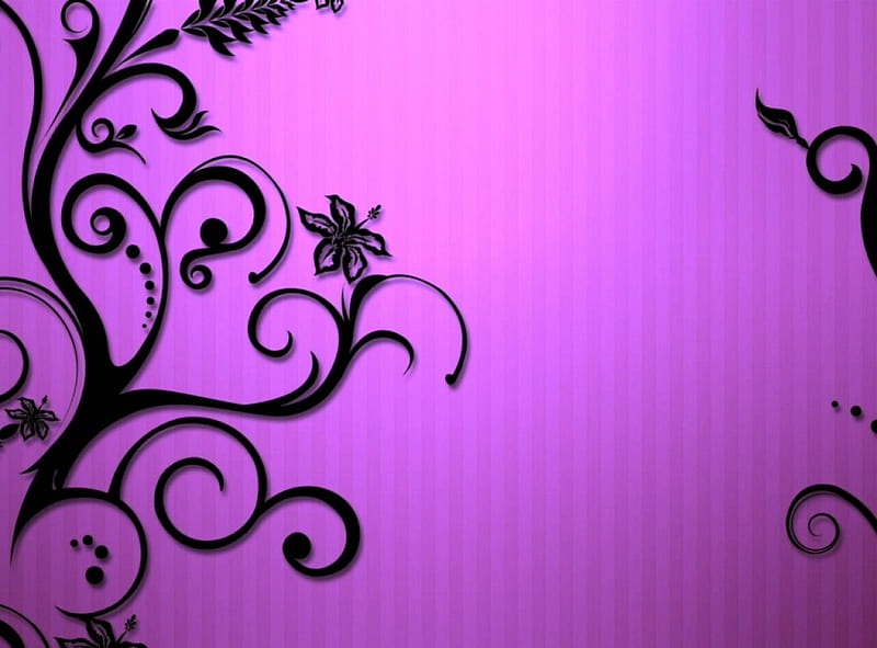 Purple Filigree, Purple, Pretty, Filigree, Girly, HD wallpaper