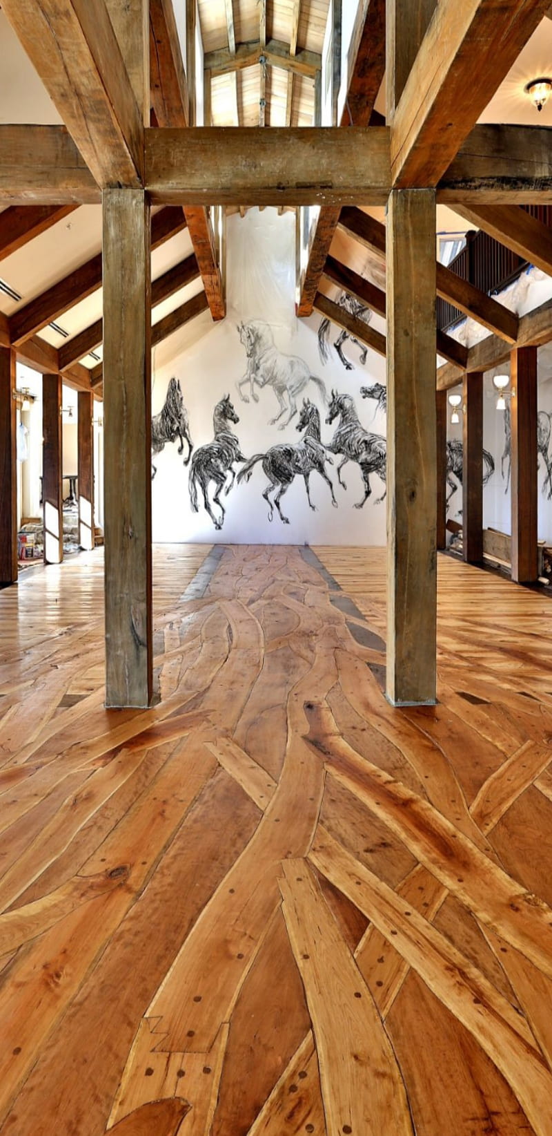Beautifulstudio, bonito, calm, horse, relax, room, rustic, wild, wood, HD phone wallpaper