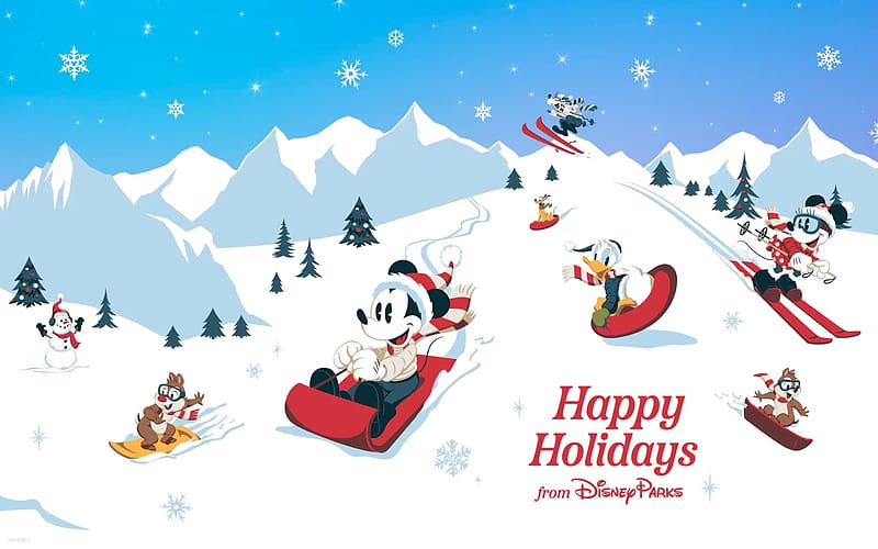 Disney Holiday For Your Phone. the disney food blog, Christmas Sled, HD wallpaper