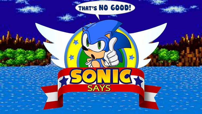 Sonic Says, Video Games, Sonic, Sega Genesis, Funny, Sonic Says, Logo,  Sega, HD wallpaper | Peakpx