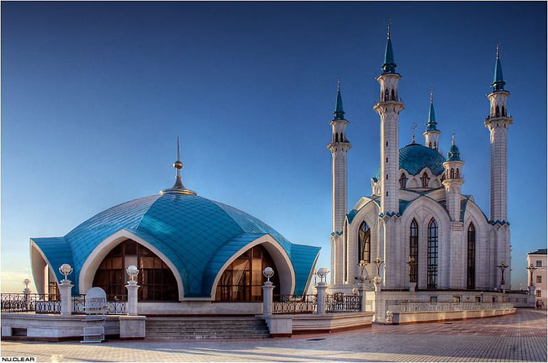 Masjid Kulsharif, kazan, russia, islam, tamadun, HD wallpaper
