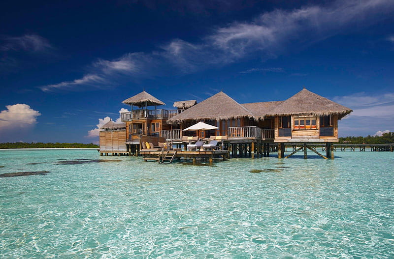 Dream King Water Villa, king, reef, bungalow, villa, sea, atoll, beach ...
