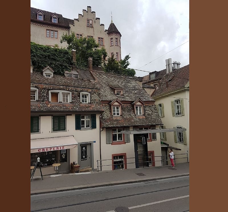 OLD TOWN BASEL CH 2, historic houses, tourist, slate roofs, old town, tram lines, HD wallpaper