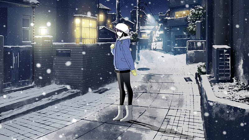 Komi Snow color, color, komi, komi-san, snow, HD wallpaper