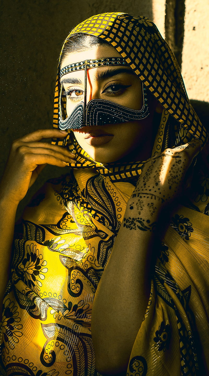 Muslim Girl, Muslim, Tupac2x, abstract, arabic, egypt, girl, modern, new, pattern, texture, trend, trendy, work, HD phone wallpaper
