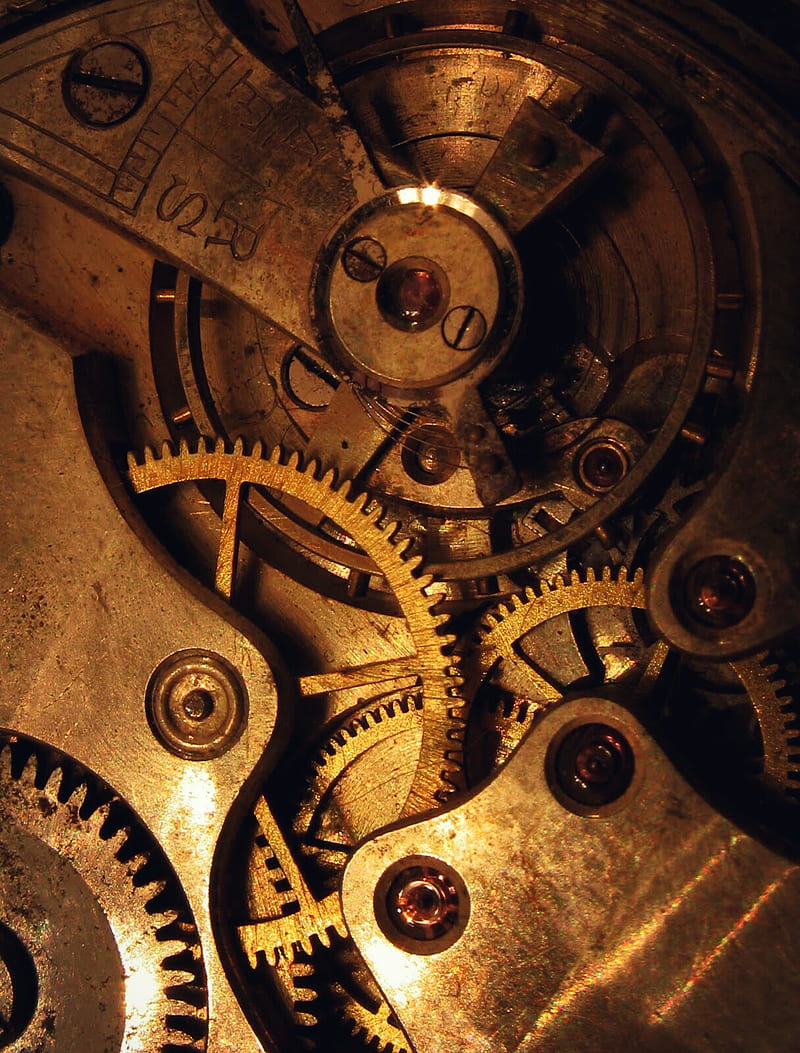 Gears, clock, mechanism, steampunk, HD phone wallpaper | Peakpx