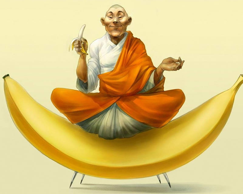 Budha Banana, budha, banana, HD wallpaper