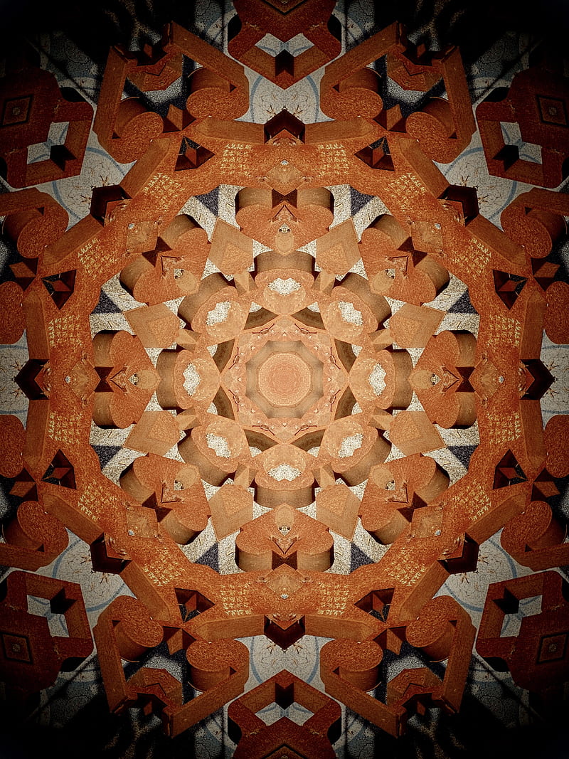fractal, pattern, circle, texture, HD phone wallpaper