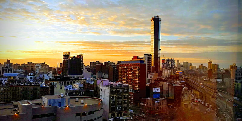 Sunrise Manhattan, chinatown, city, les, new, new day, new york, nyc, skyline, town, HD wallpaper