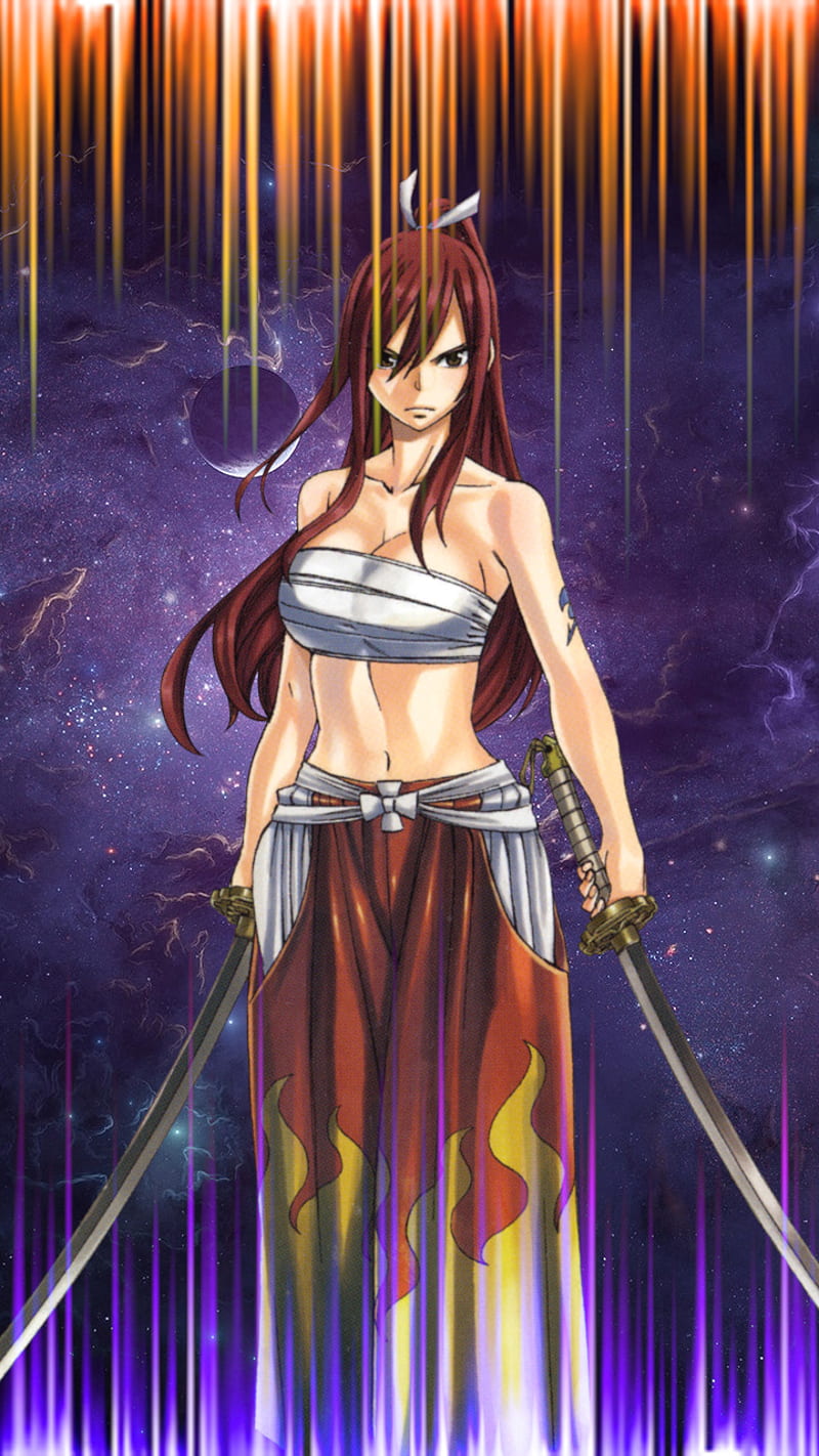 Erza Scarlet, fairy, tail, HD phone wallpaper