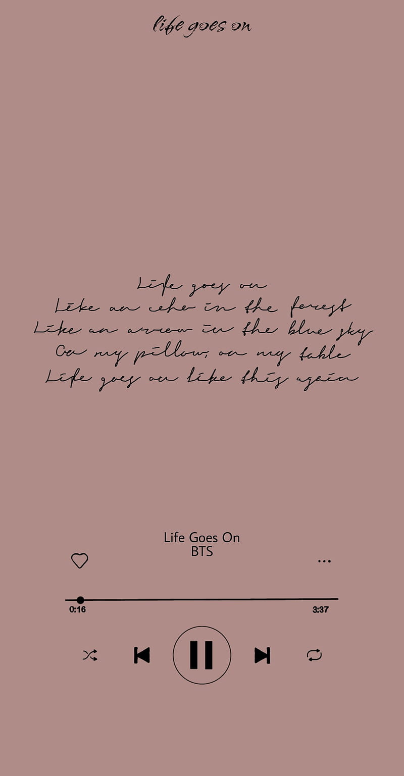 Life Goes On  BE by BTS Aesthetic WallpapersLockscreens  Bts wallpaper  lyrics Bts aesthetic wallpaper for phone Bts wallpaper