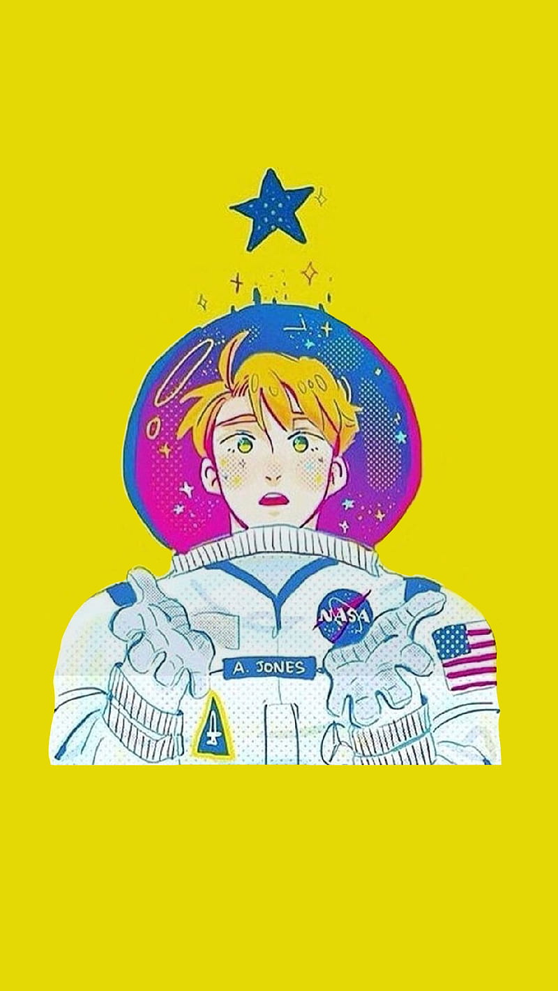Space Alfred, hetalia, nasa, bright, america, HD phone wallpaper