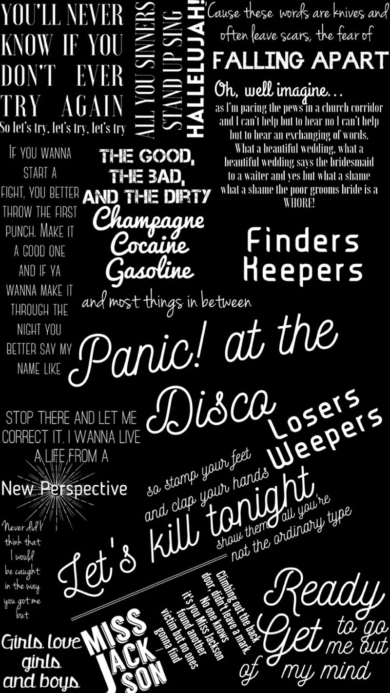 Panic At The Disco, at, disco, name, panic, patd, songs, the, HD phone wallpaper