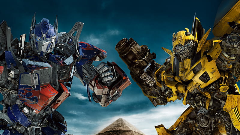 Transformers Revenge Of The Fallen , transformers, movies, poster, optimus-prime, bumblebee, HD wallpaper