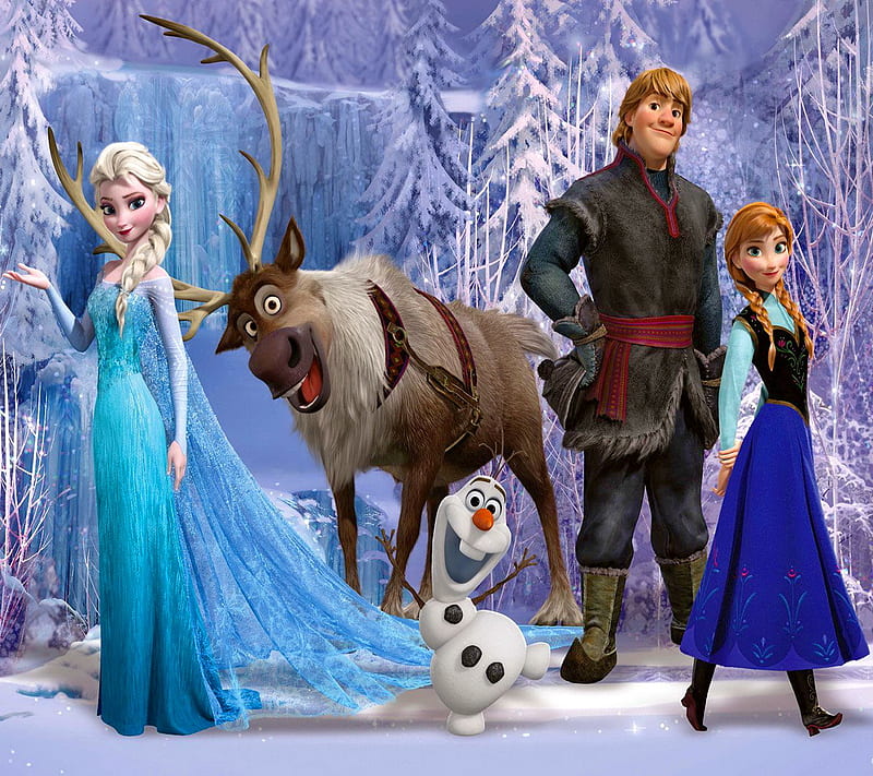 Frozen, cartoon, disney, winter, HD wallpaper | Peakpx