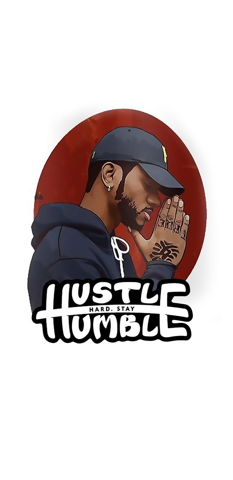 Hustle Hard Humble, bryson, inspiration, motivation, pray, prey, steamroom, tiller, HD phone wallpaper