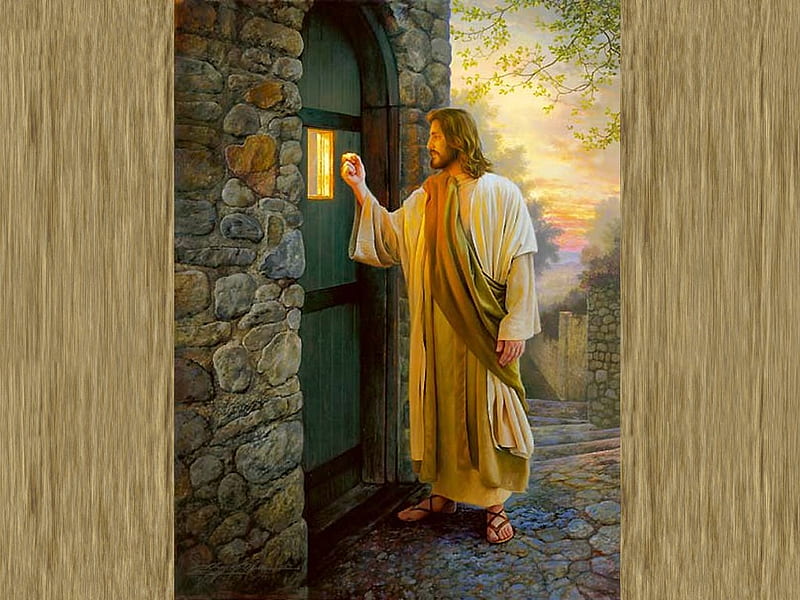 Jesus knocking the door of soul, christianity, knock, jesus christ, religion, bible, god, door, HD wallpaper