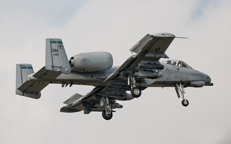 Fairchild Republic A-10 Thunderbolt II, US Air Force, US military assault aircraft, USA, A-10, combat aviation, HD wallpaper