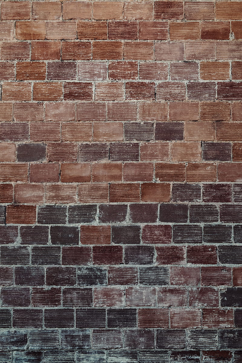 bricks, wall, red, brick wall, cement, texture, HD phone wallpaper