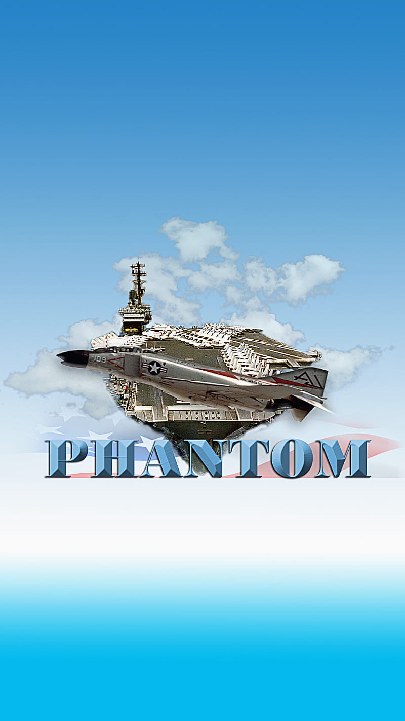 F4 PHANTOM Carrier, aircraft carrier, f4 phantom, navy, planes, ships, HD phone wallpaper
