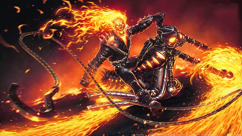 Ghost Rider Contest Of Champions, marvel-contest-of-champions, ghost-rider, superheroes, games, marvel, HD wallpaper