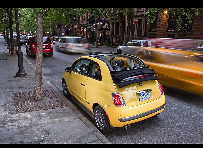 Fiat 500c Cabrio Blue