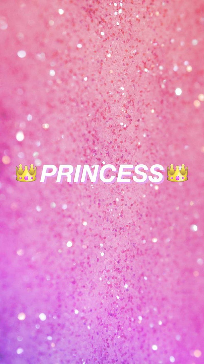 Princess giltter, glitter, pink, HD phone wallpaper | Peakpx