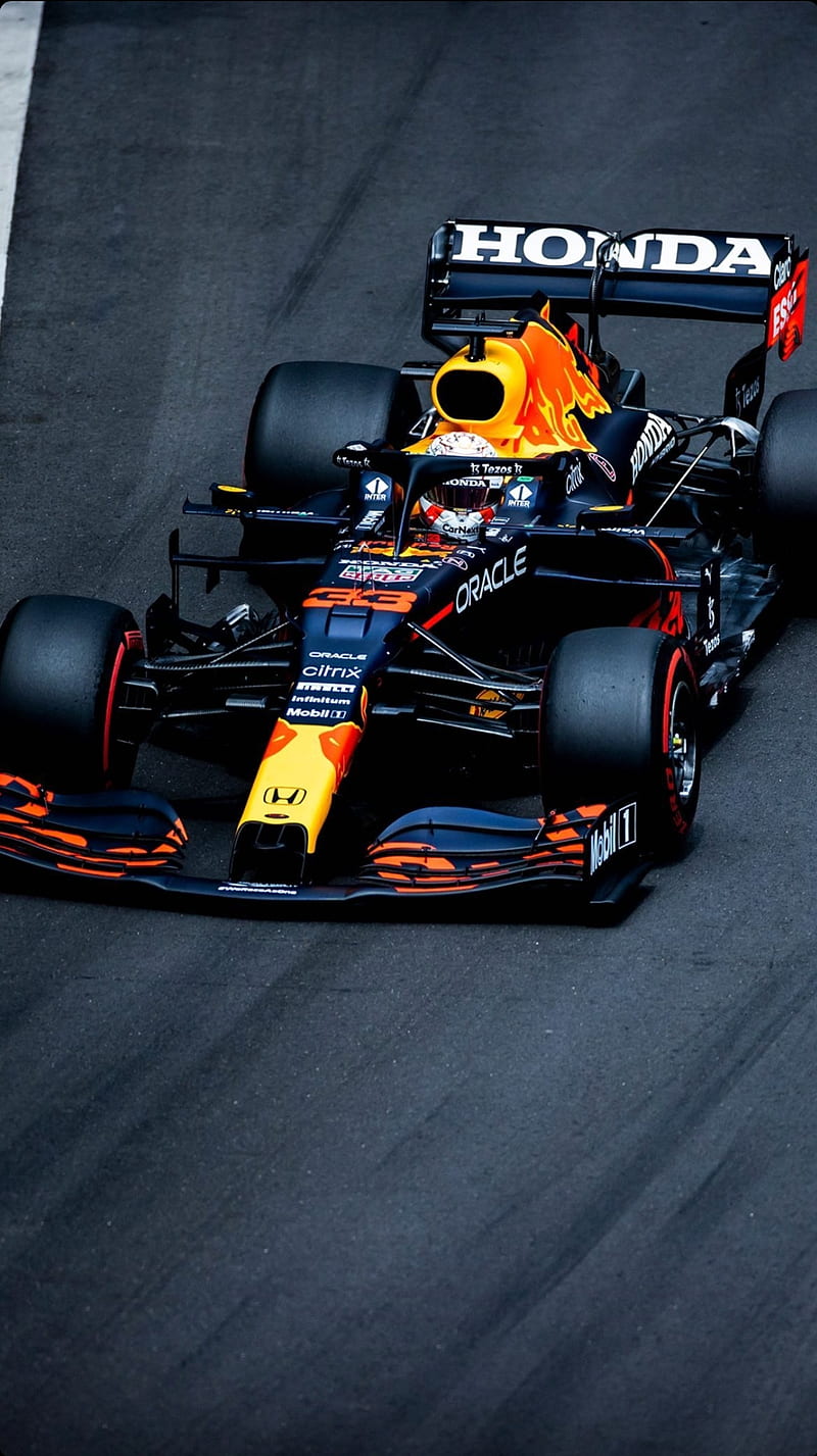 Max Verstappen, car, formule, red bull racing, one, black, formula, honda, monaco, HD phone wallpaper