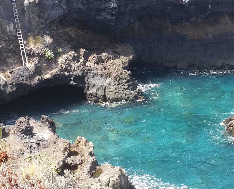 La Palma Island, bonito, la palma, ocean, volcanic island, water, HD wallpaper