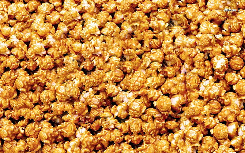 Caramel Popcorn, Texture, Popcorn, Caramel, graph, HD wallpaper