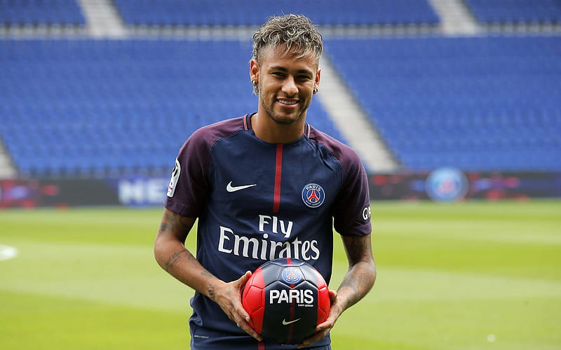 Neymar JR Football, Paris Saint-Germain, France, PSG, France League 1, Brazilian football player, HD wallpaper