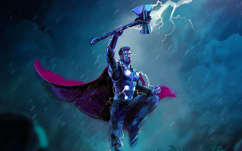 Thor Wakanda Asgardian Bring God Lightning Mcu Me Stormbreaker Thanos Hd Wallpaper Peakpx