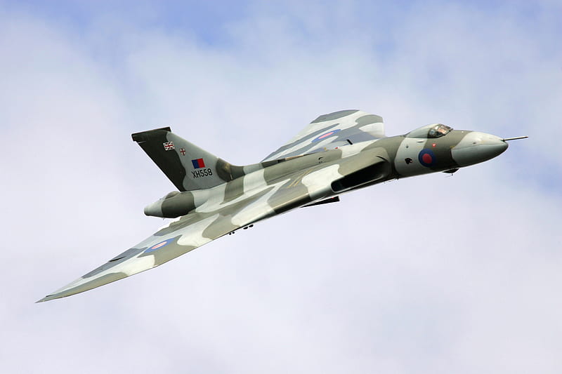 Avro Vulcan, raf, delta, british, force, wing, royal, avro, airplane, plane, vulcan, air, bomber, jet, HD wallpaper