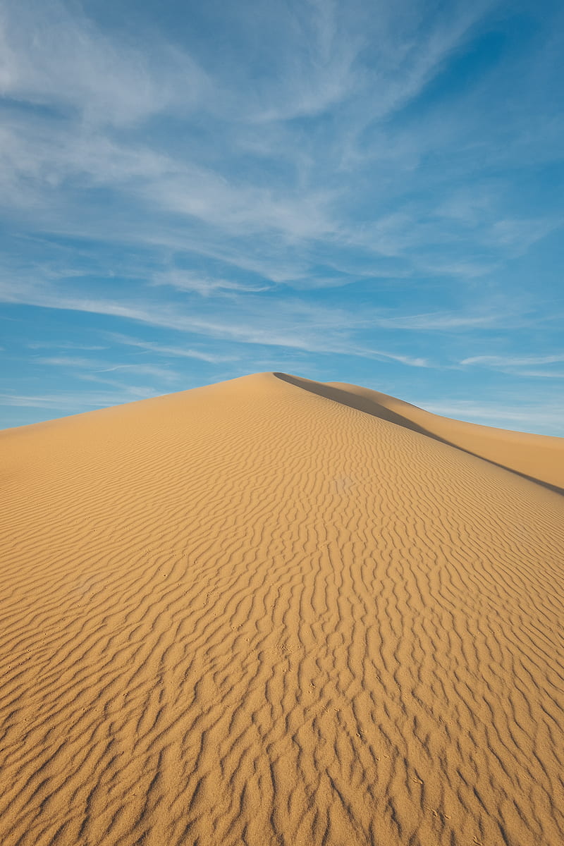 desert under clear blue sky, HD phone wallpaper