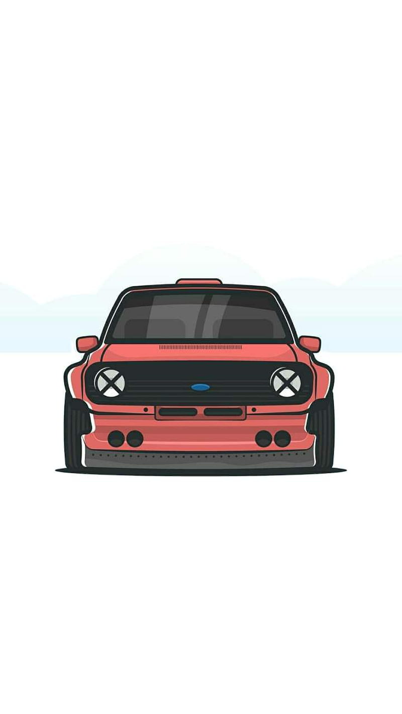 Drawing, auto, carros, japan, mustang, tuning, HD phone wallpaper | Peakpx
