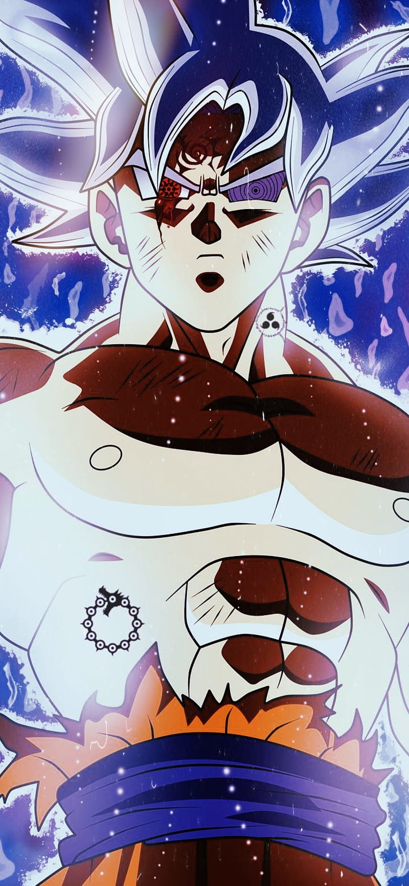 Goku, meliodas, rinnegan, sasuke, sharingan, super sayajin, HD phone wallpaper