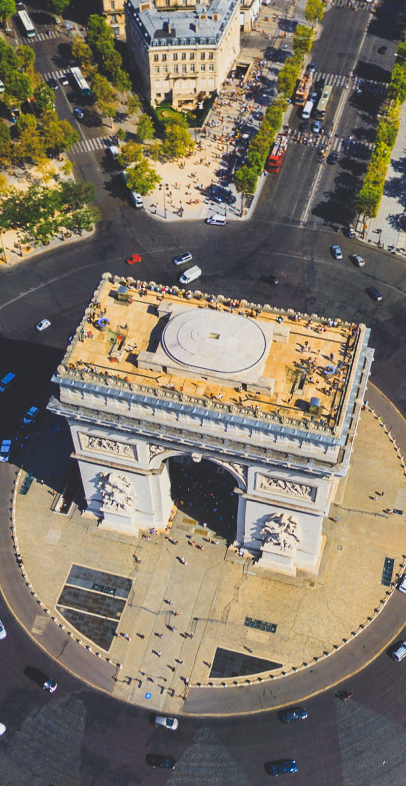 Arch of Triumph , arquitetura, europa, paris, tower, HD phone wallpaper
