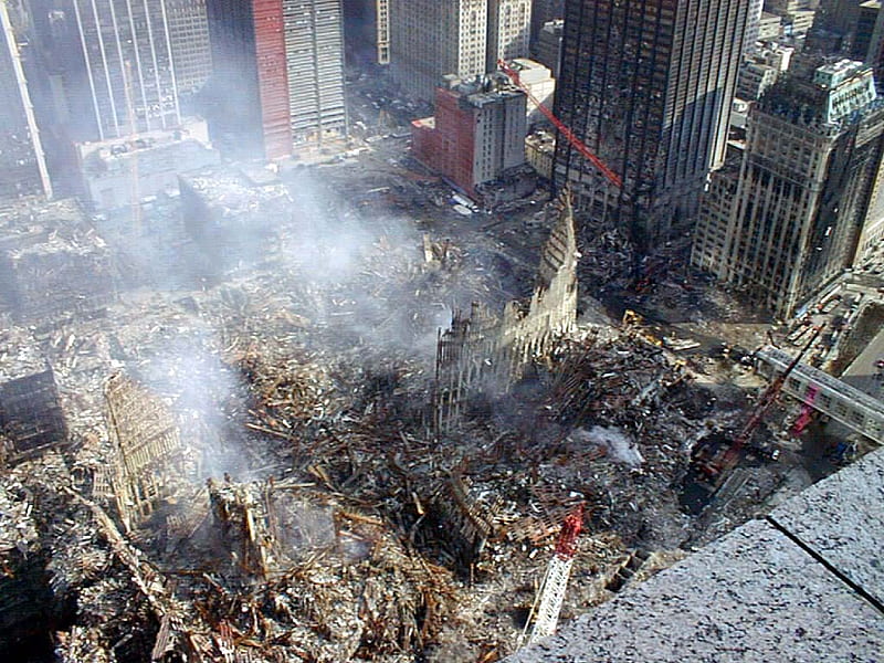 Ground Zero, center, destroyed, city, blast, buildings, HD wallpaper