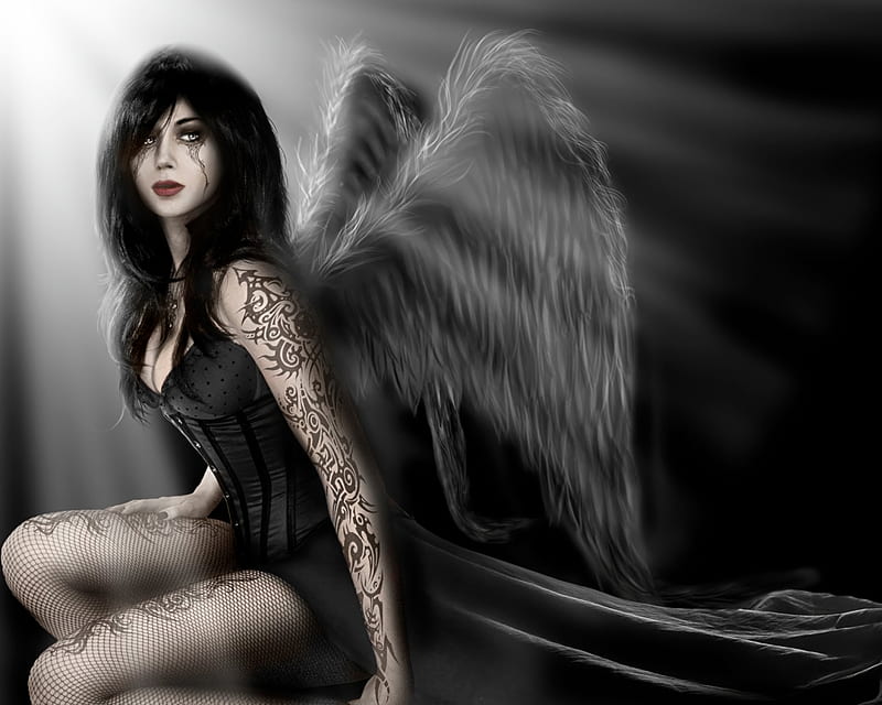 Dark Angel Tattoo  stevestattoostexarkana  Flickr