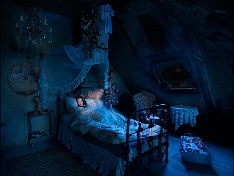 Attic Of Memories, CGI, Art, Artwork, Gothic Art, HD wallpaper