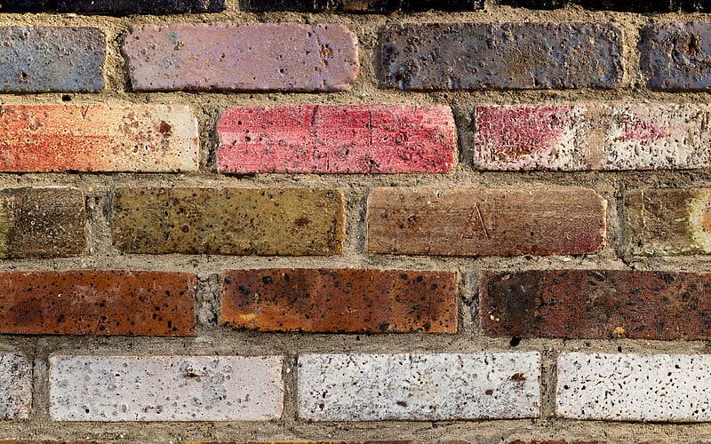 brickwork texture, old bricks, brick background, stone texture, brickwork, HD wallpaper