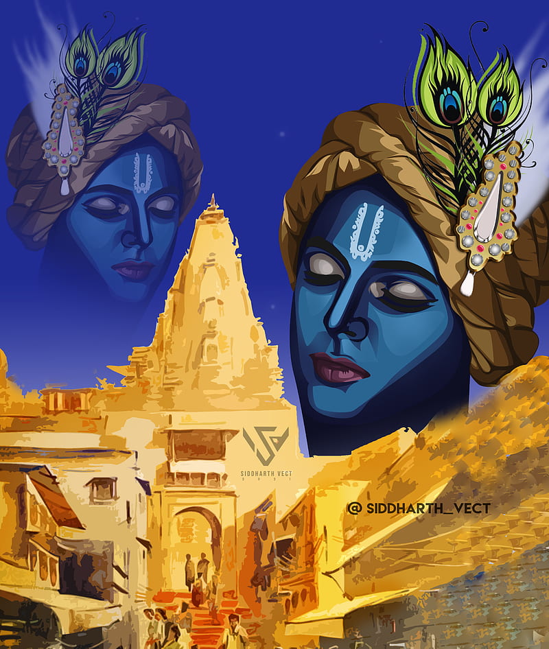 Krishna, hinduism, shri krishna, dwarka, vrindavan, lord, vasudeva, lord  krishna, HD phone wallpaper | Peakpx