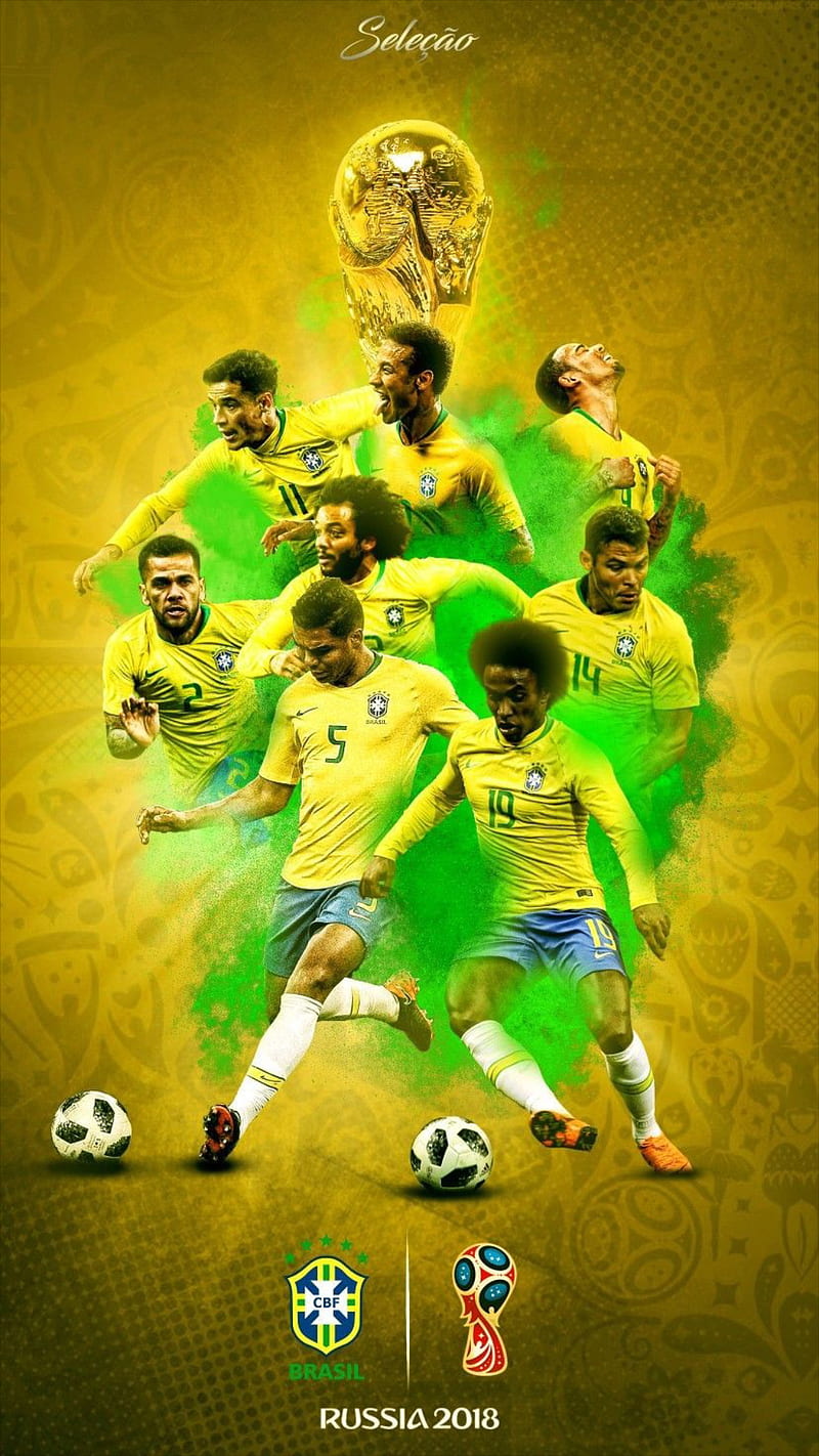 brazil, football, national, players, soccer, team, HD phone wallpaper