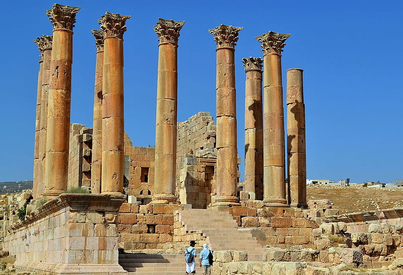 Jerash, Jordan Travel Guide, Temple of Artemis, HD wallpaper