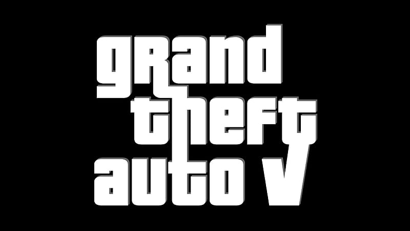 Grand Theft Auto V logo, logo, v, auto, grand, theft, HD wallpaper