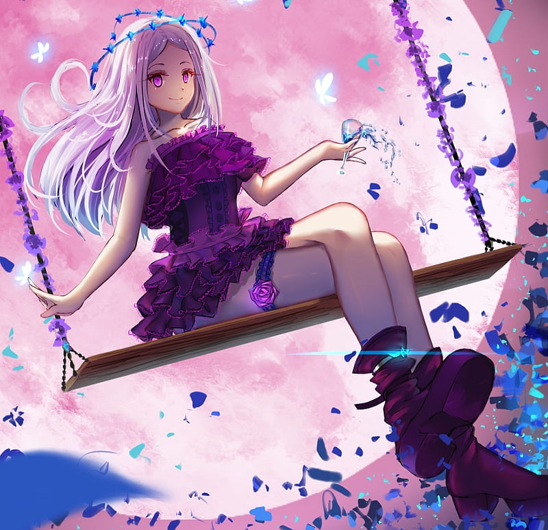 Long hair pink dress and anime girl anime 1098536 on animeshercom