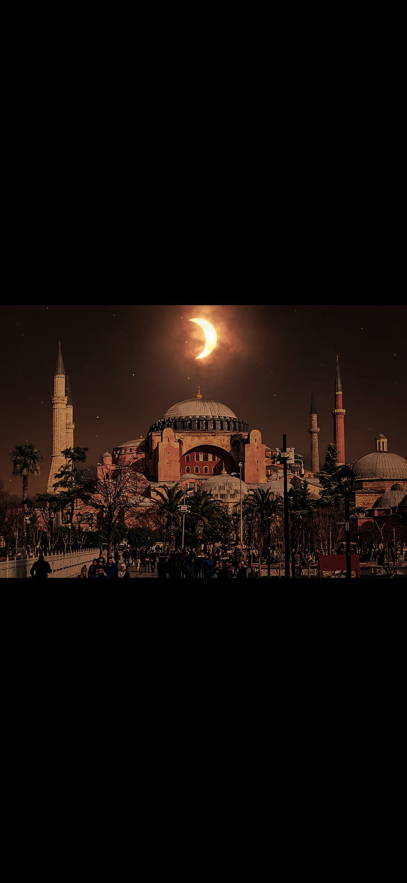 Ayasofya, istanbul, moon, saint, sophia, star, turkey, HD phone wallpaper