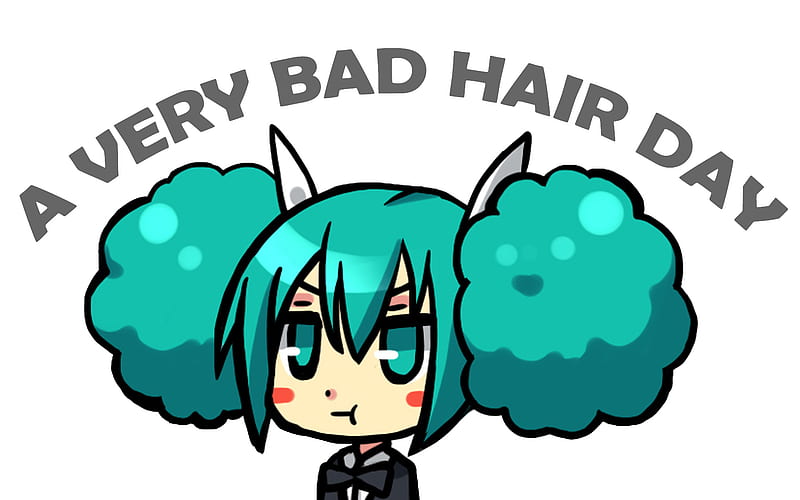 Okay..who is the stylish??, vocaloid, miku, cute, hair, hatsune, green, afro,  HD wallpaper | Peakpx