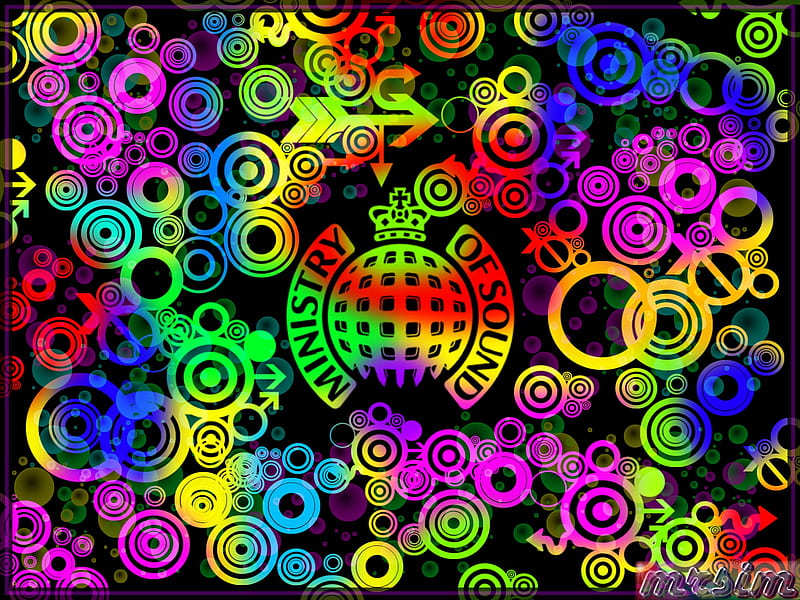 Ministry Of Sound fancy colours, disco, bass, background, wave, clu, club, trance, dancefloor, music, hands up, 3d, ministry of sound, entertainment, r, base, fancy colours, dj, HD wallpaper